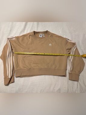 adidas Women’s Crop Sweatshirt in Tan